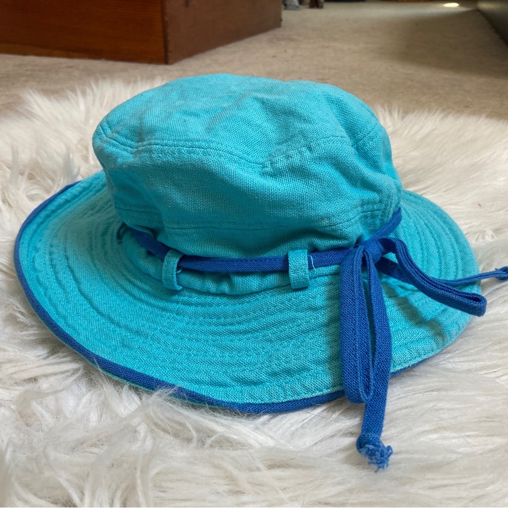 Scala Canvas Sun Hat in Turquoise